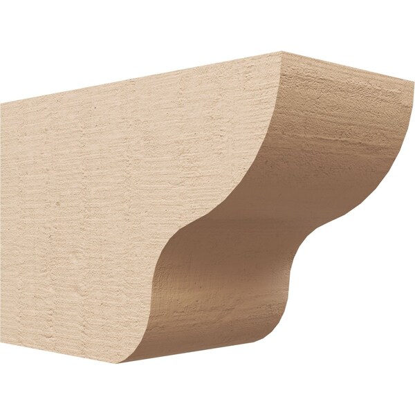 Ekena Millwork 6in. W x 8in. H x 12in. L Greensboro Woodgrain TimberThane Rafter Tail, Primed Tan RFTUR06X08X12GRNRCPR - main
